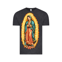 Vintage Black our lady of guadalupe Vintage Tee - LillyAllenDesigns