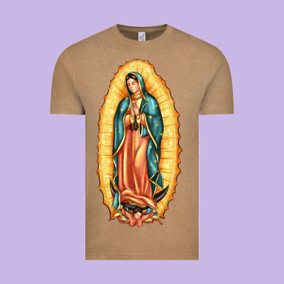 Our Lady Of Guadalupe Vintage Tee Designed By Lillyallendesigns