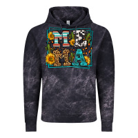 Cloud Black western leopard mema Vintage Hoodie - LillyAllenDesigns
