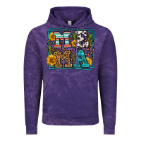 Cloud Purple western leopard mema Vintage Hoodie - LillyAllenDesigns