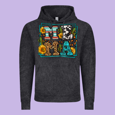 Western Leopard Mema Vintage Hoodie Designed By Lillyallendesigns