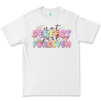 White not perfect just forgiven Premium Tee - MaliasSmallBusiness