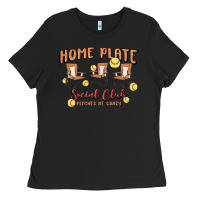 Black glitter softball Ladies Tee - MaliasSmallBusiness