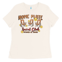 Bone glitter softball Ladies Tee - MaliasSmallBusiness