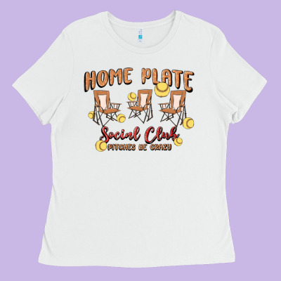 Glitter Softball Ladies Tee Designed By Maliassmallbusiness