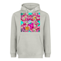 Moon Dust hairstylist coffee cups and daisy with leopard seamless pattern bbs Heavyweight Hoodie - BundleAndBundleShop