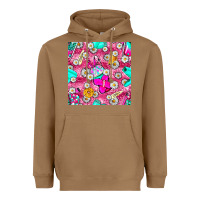 Toasted Coconut hairstylist coffee cups and daisy with leopard seamless pattern bbs Heavyweight Hoodie - BundleAndBundleShop