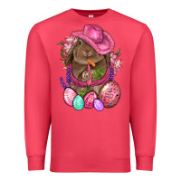 Cardinal Cowboy Rabbit Easter Premium Sweatshirt - BundleAndBundleShop
