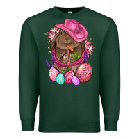 Sports Green Cowboy Rabbit Easter Premium Sweatshirt - BundleAndBundleShop