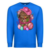 True Royal Cowboy Rabbit Easter Premium Sweatshirt - BundleAndBundleShop