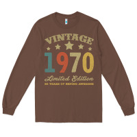 Chestnut Vintage 1970 Limited Edition 50 Years Of Being Awesome Long Sleeve Tee - Bettercallsaul