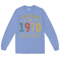 Colony Blue Vintage 1970 Limited Edition 50 Years Of Being Awesome Long Sleeve Tee - Bettercallsaul