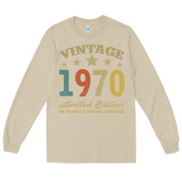 Mushroom Vintage 1970 Limited Edition 50 Years Of Being Awesome Long Sleeve Tee - Bettercallsaul