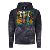 Cloud Black western leopard mini Vintage Hoodie - LillyAllenDesigns