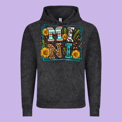 Western Leopard Mini Vintage Hoodie Designed By Lillyallendesigns