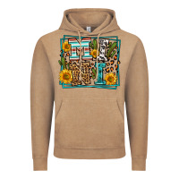 Vintage Coffee western leopard mini Vintage Hoodie - LillyAllenDesigns