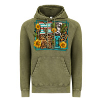 Vintage Olive western leopard mini Vintage Hoodie - LillyAllenDesigns