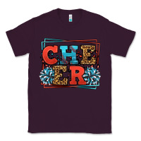 Plum Cheer Baseball stitchs Classic Tee - LillyAllenDesigns