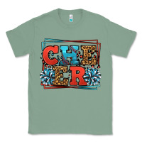Sage Cheer Baseball stitchs Classic Tee - LillyAllenDesigns