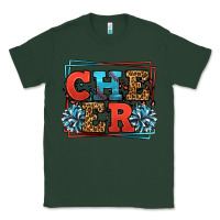 Sports Green Cheer Baseball stitchs Classic Tee - LillyAllenDesigns