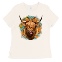 Bone fall highland cow Ladies Tee - Jasminsmagicworld