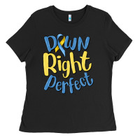 Black down right perfect Ladies Tee - MaliasSmallBusiness