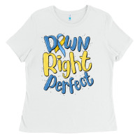 White down right perfect Ladies Tee - MaliasSmallBusiness