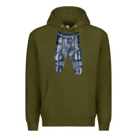 Army Green football padded pant fa element Premium Hoodie - FaDigitalArtStudio
