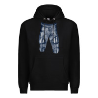 Black football padded pant fa element Premium Hoodie - FaDigitalArtStudio