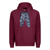 Burgundy football padded pant fa element Premium Hoodie - FaDigitalArtStudio