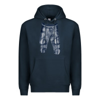 Navy football padded pant fa element Premium Hoodie - FaDigitalArtStudio