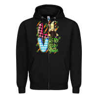 Black Love Easter gnome Easter Day Zipper Hoodie - CowGirlArtShop