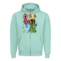 Seafoam Love Easter gnome Easter Day Zipper Hoodie - CowGirlArtShop