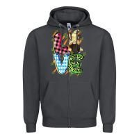 Smoke Love Easter gnome Easter Day Zipper Hoodie - CowGirlArtShop