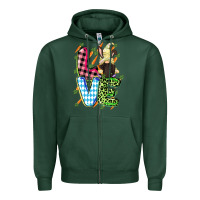 Sports Green Love Easter gnome Easter Day Zipper Hoodie - CowGirlArtShop