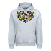 Heather Grey camp life Urban Hoodie - SublimationCraftShop