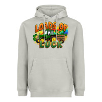 Moon Dust Loads of luck with tractor St. Patricks Day Heavyweight Hoodie - FaDigitalArtStudio