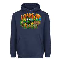 Navy Loads of luck with tractor St. Patricks Day Heavyweight Hoodie - FaDigitalArtStudio