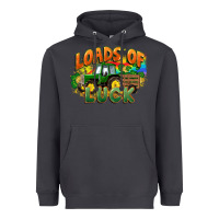 Smoke Loads of luck with tractor St. Patricks Day Heavyweight Hoodie - FaDigitalArtStudio