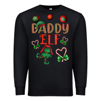 Black Daddy Elf Premium Sweatshirt - BundleAndBundleShop
