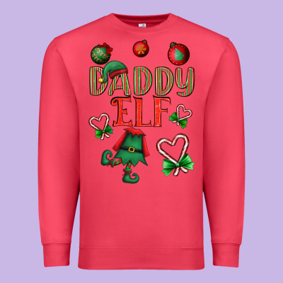 Daddy Elf Premium Sweatshirt Designed By Bundleandbundleshop