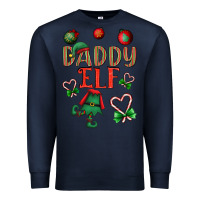 Navy Daddy Elf Premium Sweatshirt - BundleAndBundleShop