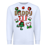 White Daddy Elf Premium Sweatshirt - BundleAndBundleShop