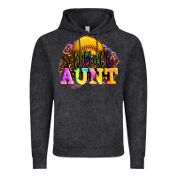 Vintage Black softball aunt Vintage Hoodie - LillyAllenDesigns