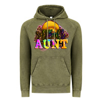 Vintage Olive softball aunt Vintage Hoodie - LillyAllenDesigns