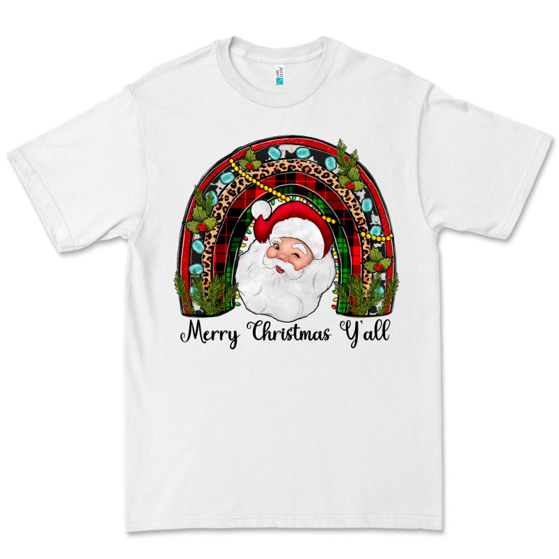 Merry Christmas Y'all Rainbow Premium Tee by JahusDesignShop | Teevron