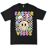 Black easter vibes smiley face Premium Tee - MaliasSmallBusiness