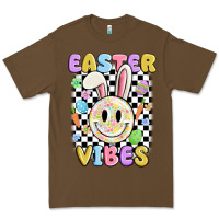 Cacao easter vibes smiley face Premium Tee - MaliasSmallBusiness