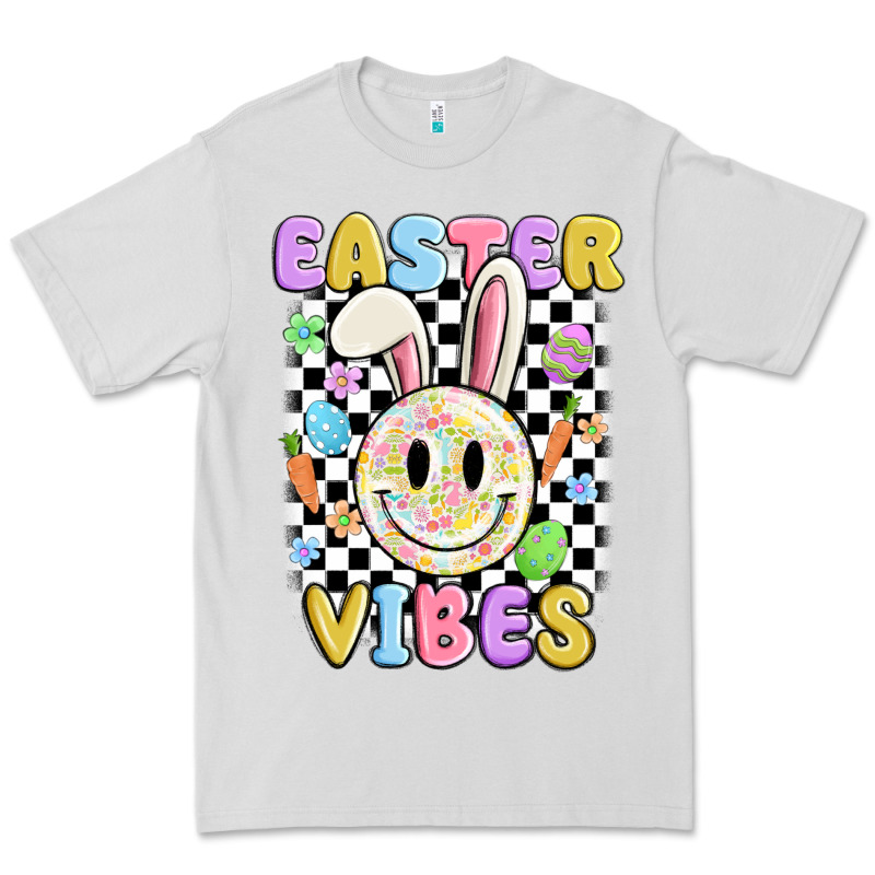 Easter Vibes Smiley Face Premium Tee by MaliasSmallBusiness | Teevron