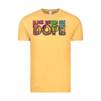 Vintage Mustard black women are dope Vintage Tee - LillyAllenDesigns